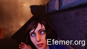 Элизабет оглядывается Bioshock Infinite