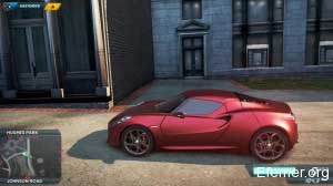 Вид сбоку - Alfa Romeo 4C Concept, Need For Speed Most Wanted 2012