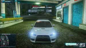 Mitsubishi Evolution X вид спереди, Need For Speed Most Wanted 2012