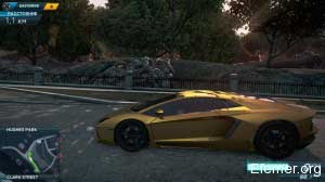 Вид сбоку - Lamborghini Aventador, Need For Speed Most Wanted 2012