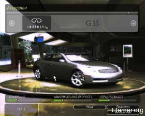 Infiniti G35 сток NFS Undegraund 2