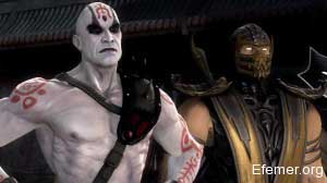 Скорпион и Куан Чи в игре Mortal Kombat Komplete Edition