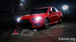 Mitshubishi Lancer Evolution X, Need For Speed Hot Pursuit
