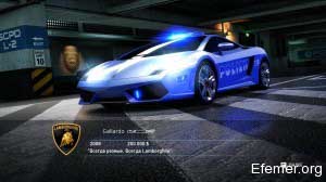 Полицейская Lamborghini Gallardo LP560-4, Need For Speed Hot Pursuit
