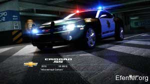 Полицейский Chevrolet Comaro SS, Need For Speed Hot Pursuit