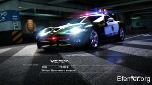 Полицейский Dodge Viper SRT 10, Need For Speed Hot Pursuit
