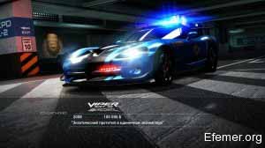 Полицейский Dodge Viper SRT-10 ACR, Need For Speed Hot Pursuit