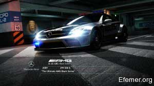 Полицейский Mercedes SL 65 AMG Black Series, Need For Speed Hot Pursuit