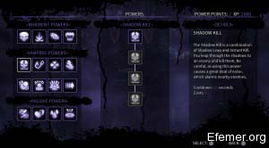Дерево умений игры The Dark