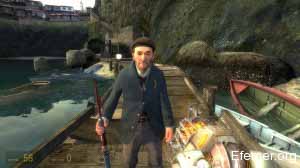 Рыбак в игре Half-Life 2: Lost Coast