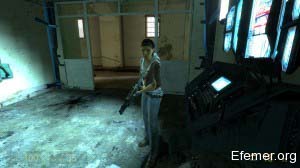 Аликс с дробовиком Half-Life 2: Episode One