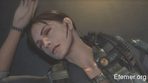 Джилл спит Resident Evil Revelations 1