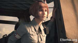 Джесс выглядывает из вертолёта Resident Evil Revelations 1