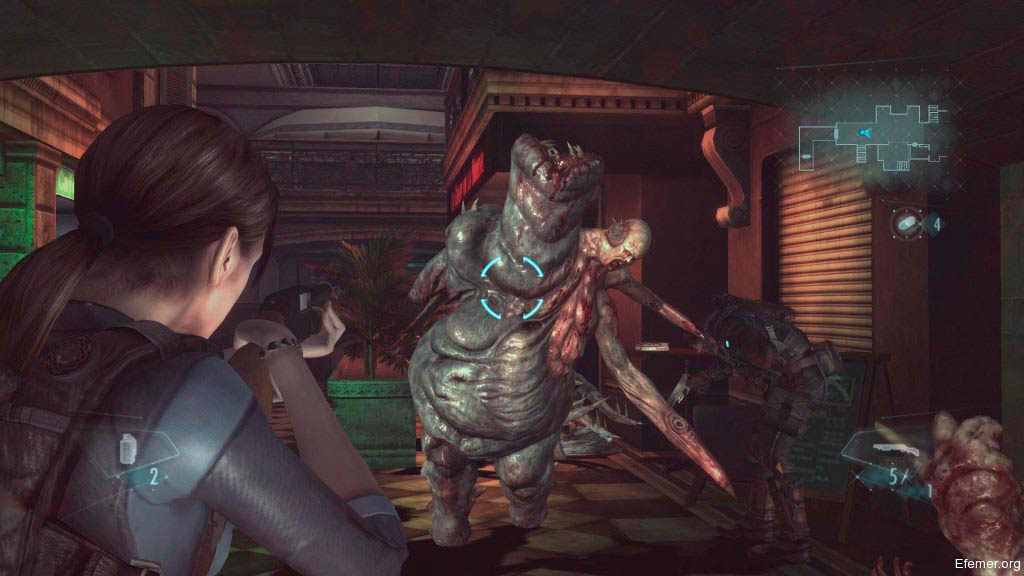 Мутировавший связист в игре Resident Evil Revelations 1