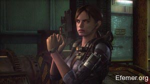 Джилл в водолазном костюме Resident Evil Revelations 1