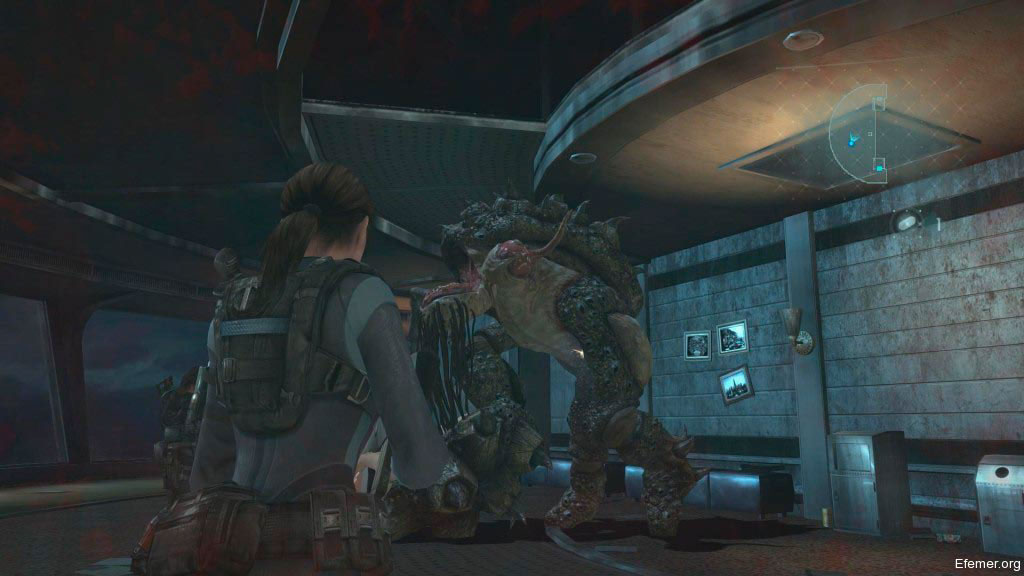 Босс-Ракушка в игре Resident Evil Revelations 1