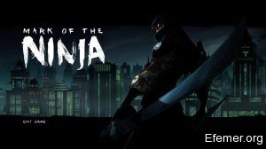 Меню из игры Mark of the Ninja