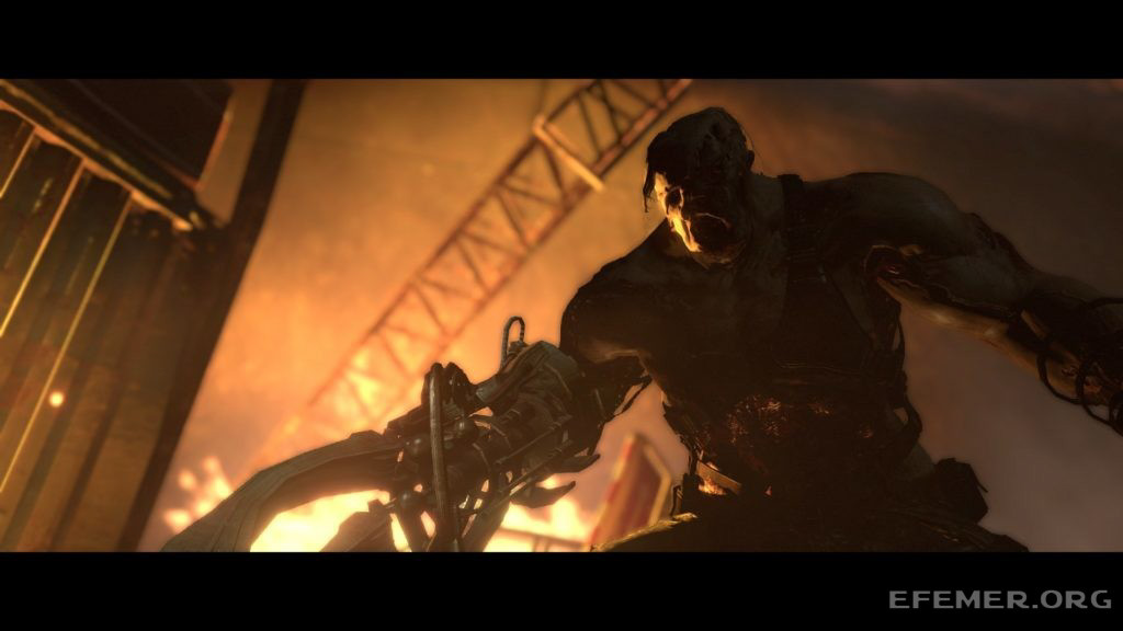 Устанак с металлической рукой в игре Resident Evil 6
