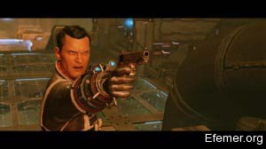 Картер держит пистолет в игре The Bureau: XCOM Declassified