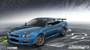 Nissan Skyline GT-R R34 в игре NFS ProStreet