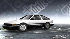 Toyota Corolla GTS AE86 в игре NFS ProStreet