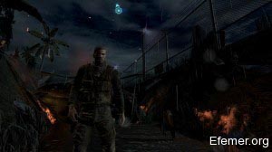 Сэм Фишер под дождём в игре Tom Clancy's Splinter Cell: Blacklist