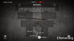 Описание катаны в игре Shadow Warrior 2013