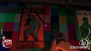 Плакат "Предохраняйтесь!" в игре Shadow Warrior 2013