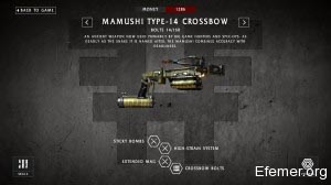 Описание арбалета Mamushi Type-14 Crossbow