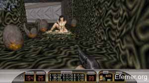 Девушка среди коконов в игре Duke Nukem 3D: Megaton Edition