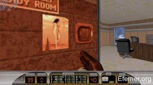 Постер с девушкой в игре Duke Nukem 3D: Megaton Edition