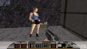 Девушка с сумочкой в игре Duke Nukem 3D: Megaton Edition