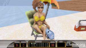 Девушка в шезлонге Duke Nukem 3D: Megaton Edition