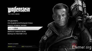 Скриншот Би Джея Бласковица на обложке игры Wolfenstein: The New Order