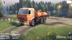 Камаз-6520 в игре Spintires