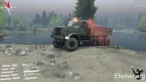 КРАЗ-255 в игре Spintires