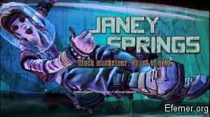 Джейни Спрингс из игры Borderlands: The Pre-Sequel
