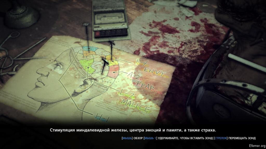 Схема мозга в игре The Evil Within 1