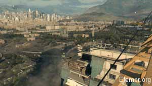 Вид с крана в игре Dying Light 1