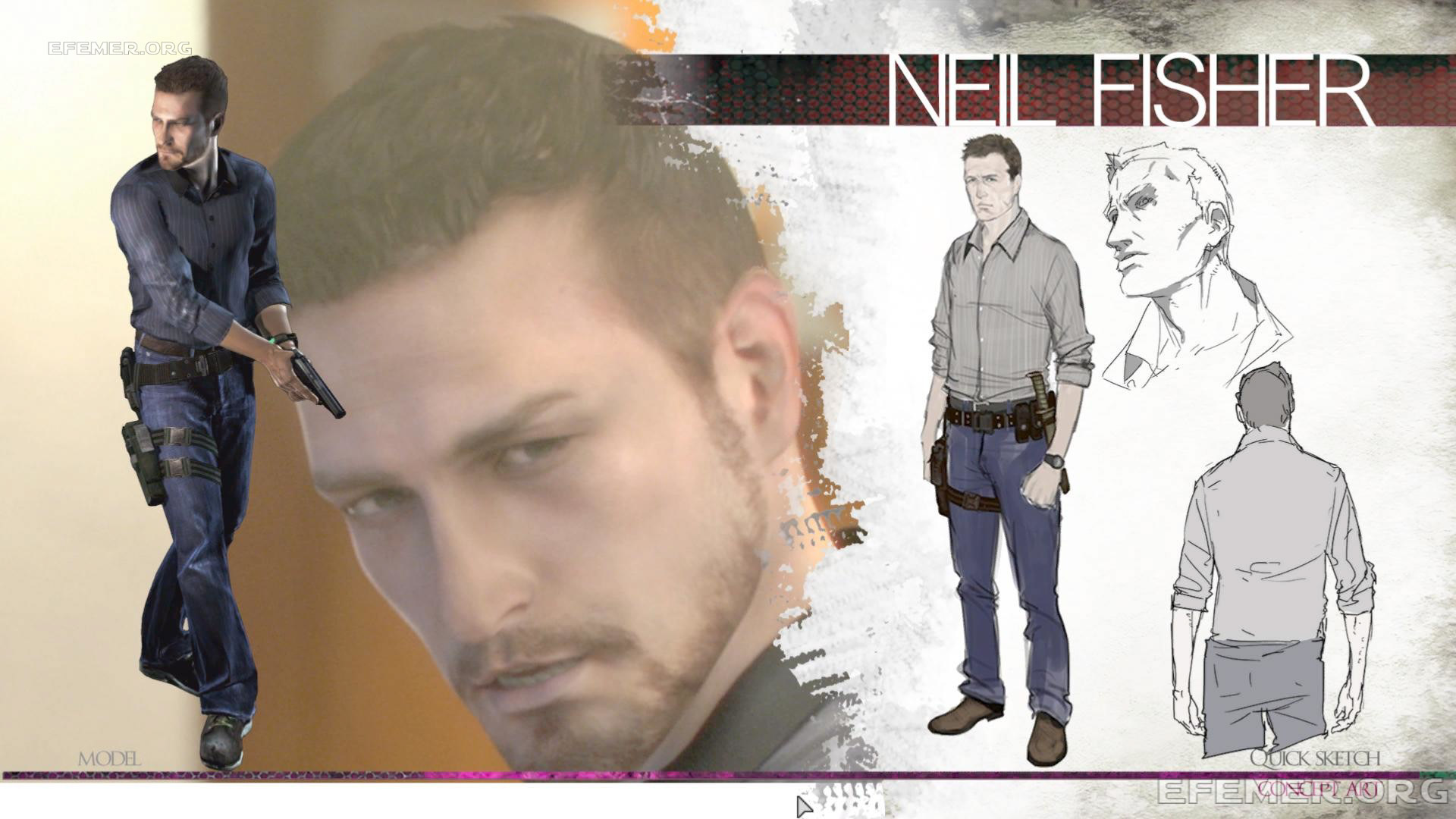 Эскиз "Нил Фишер" Resident Evil Revelations 2