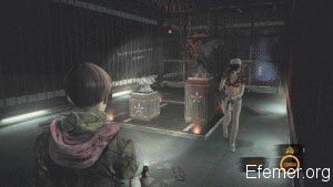 Фигурки птиц на постаментах, Resident Evil Revelations 2