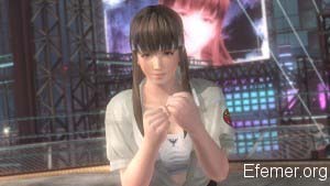 Hitomi в белом костюме в игре Dead Or Alive 5
