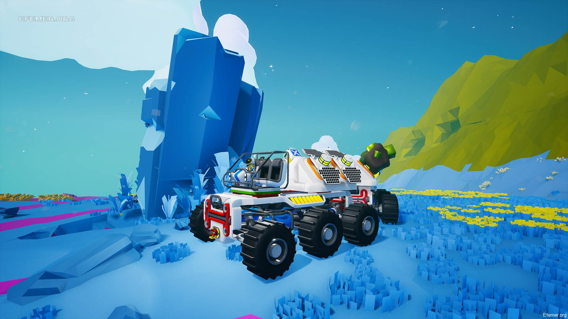 Скриншот большого планетохода из игры Astroneer