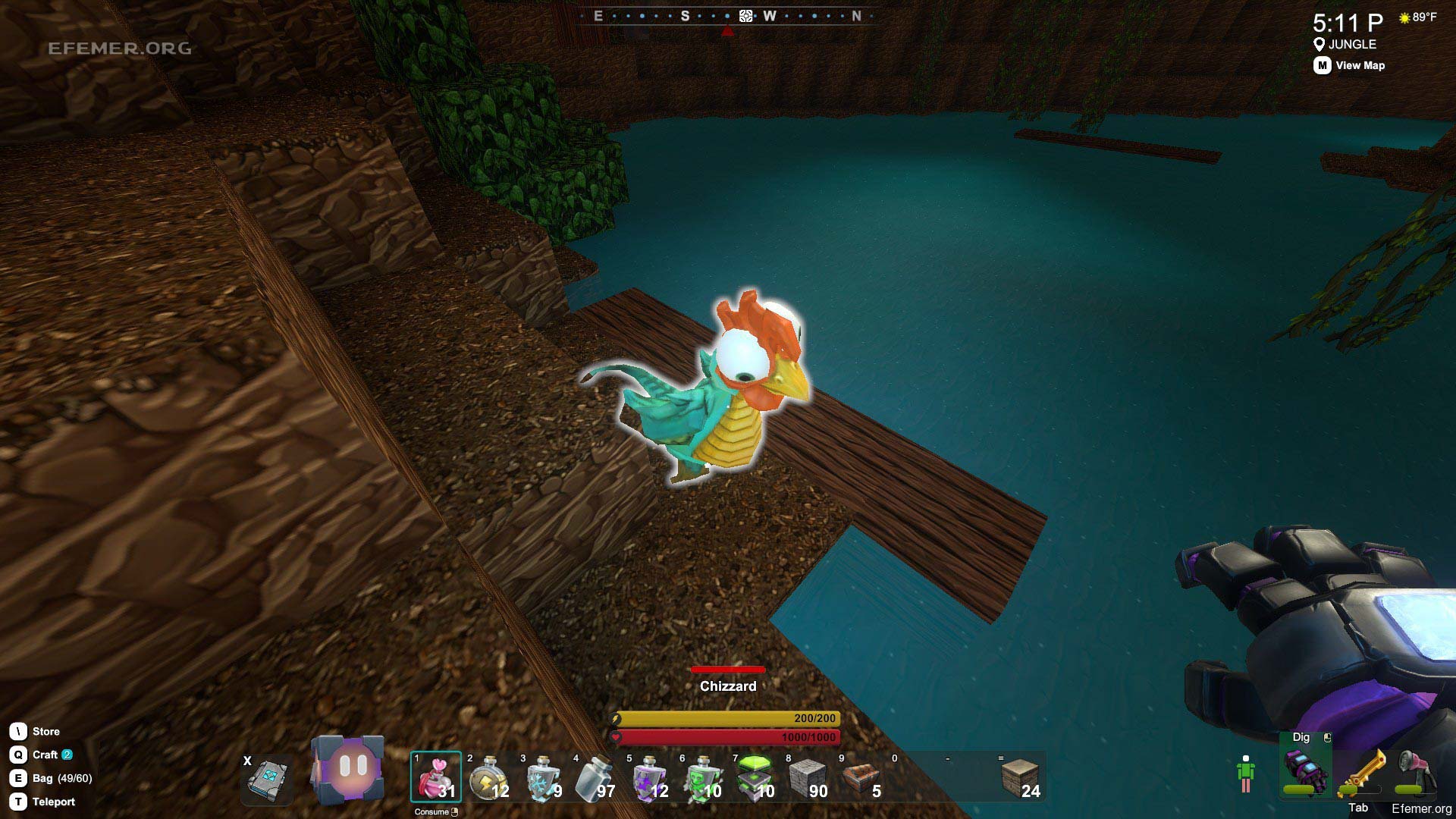 Чижик Скриншот чижика из игры Creativerse