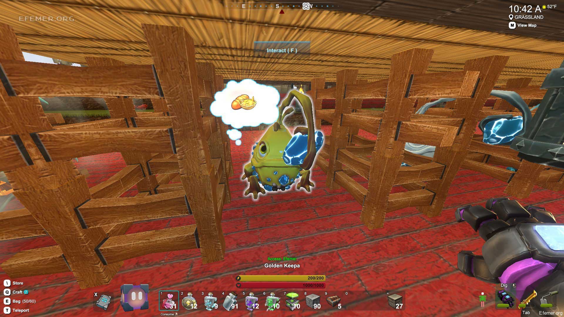Скриншот существа «Golden Keepa» из игры Creativerse