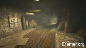 Скриншот труб канализации из игры Outlast 1