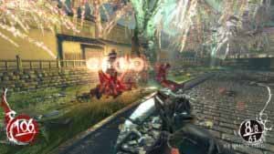Скриншот красного фонаря, который является ориентиром для секрета №1, Shadow Warrior 2013