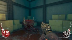 Чаша с кровью №2, стоящая около коробок, Shadow Warrior 2013