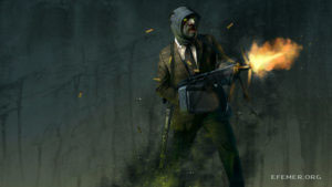 Арт Steam «Hunting Time» из игры Payday: The Heist.