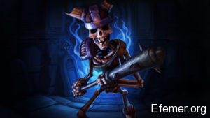 Эскиз «Undying Skeleton» из игры Minion Masters